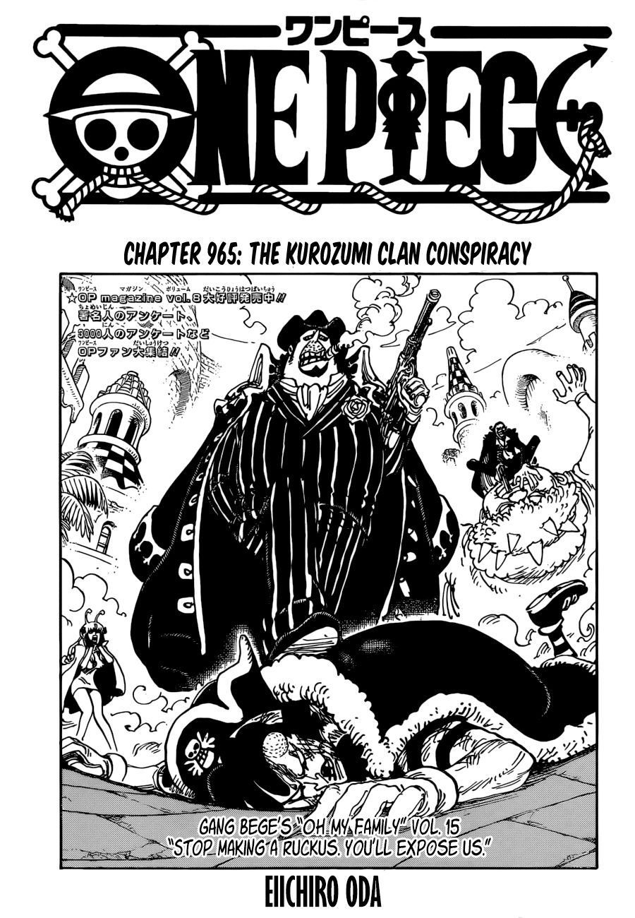 One Piece Chapter 965 - 1