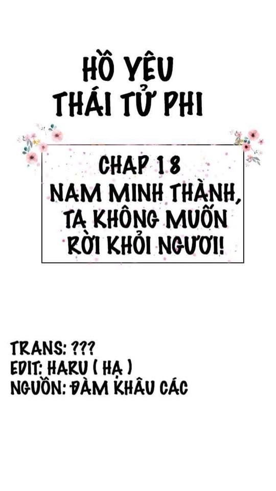 Hồ Yêu Thái Tử Phi Chapter 18 - 1