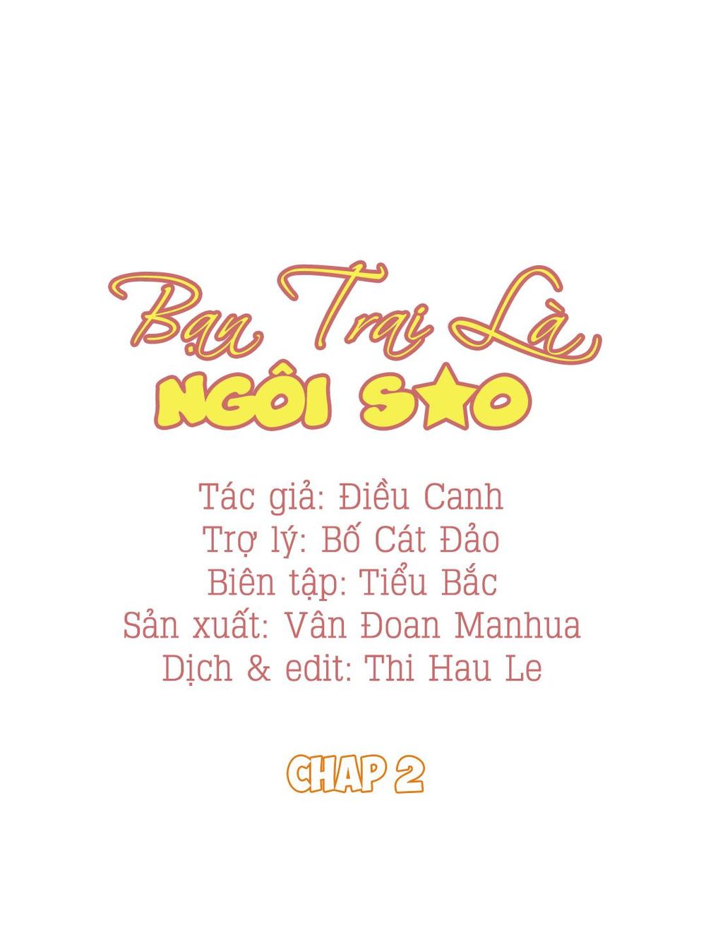 Bạn Trai Là Ngôi Sao Chapter 2 - 1