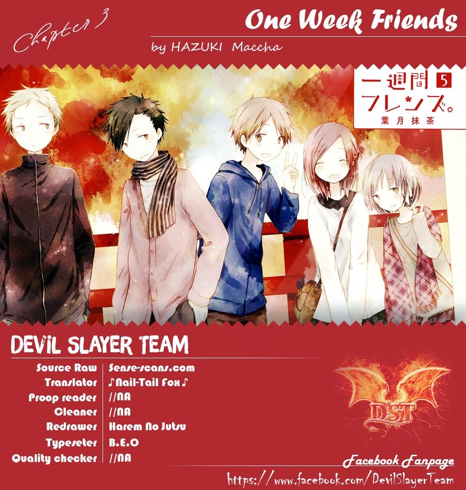 One Week Friends Dst Chapter 3 - 1