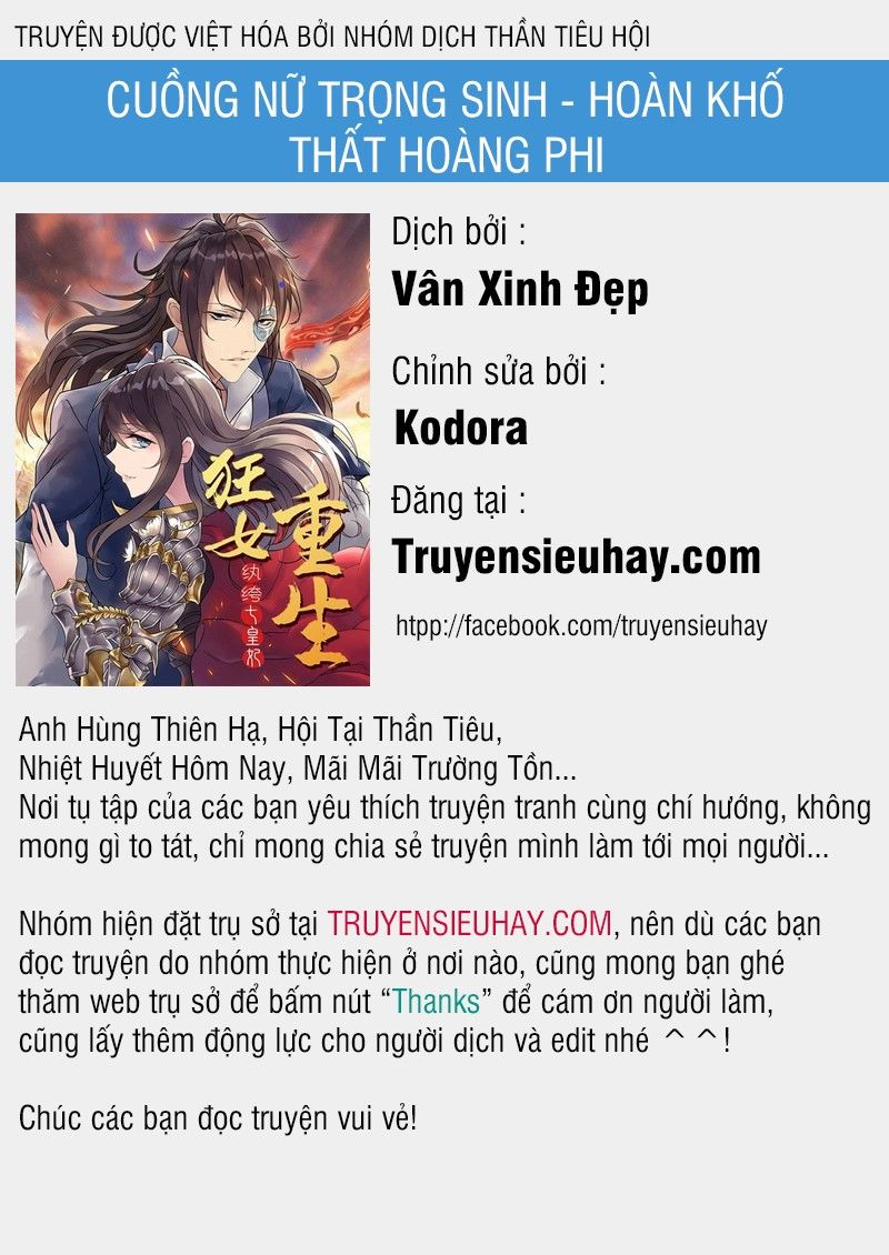 Cuồng Nữ Trọng Sinh - Hoàn Khố Thất Hoàng Phi Chapter 102 - 1