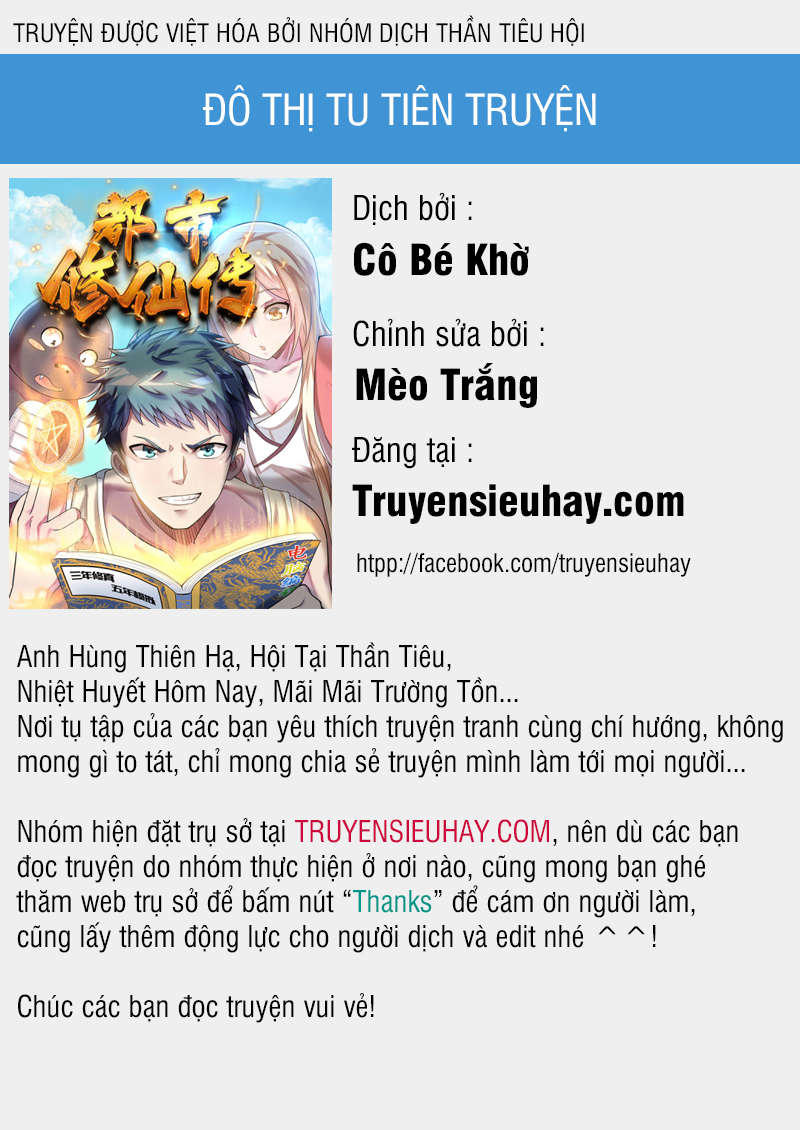 Đô Thị Tu Tiên Truyện Chapter 10 - 1