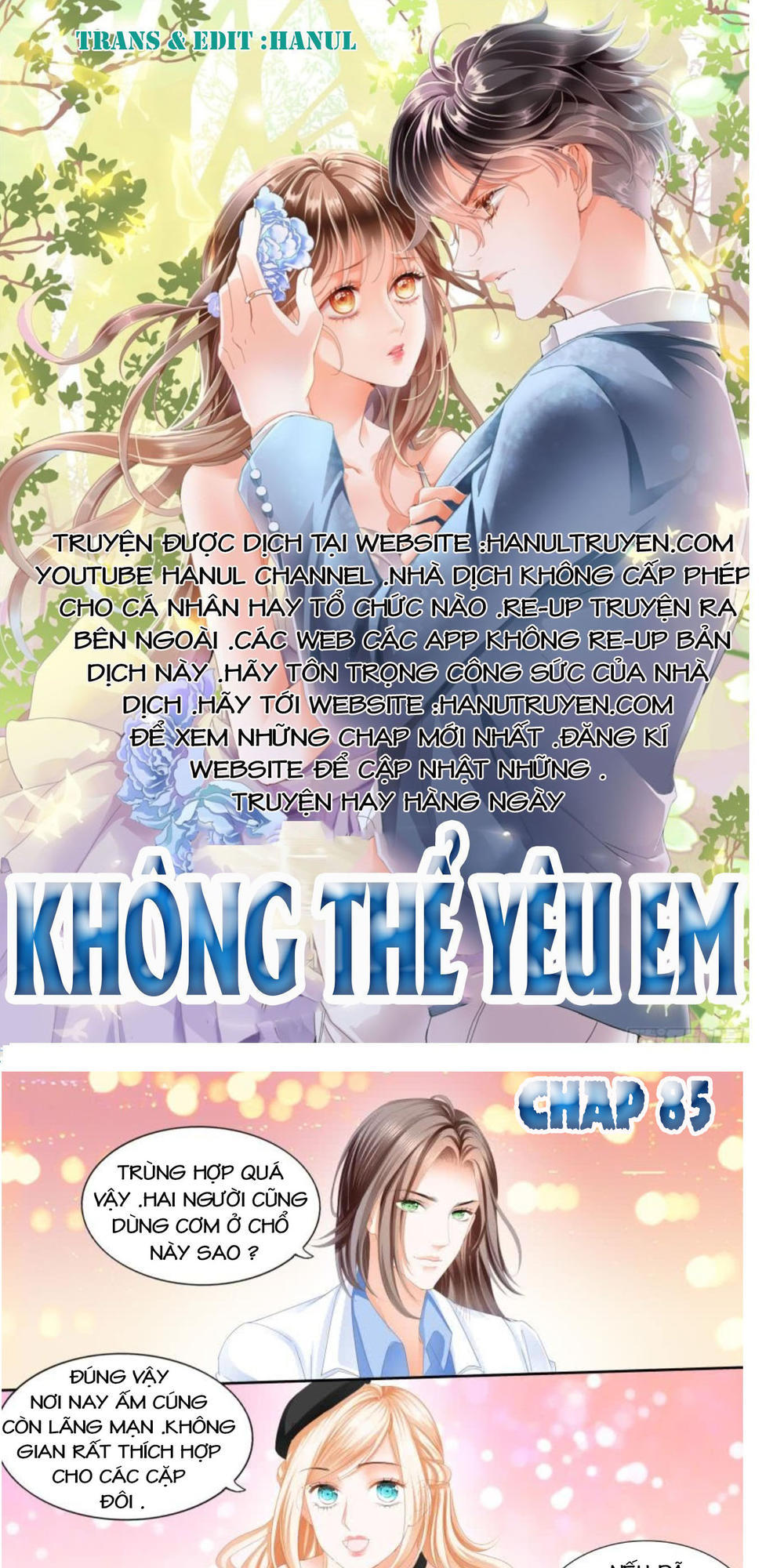 Không Thể Yêu Em Chapter 85 - 1