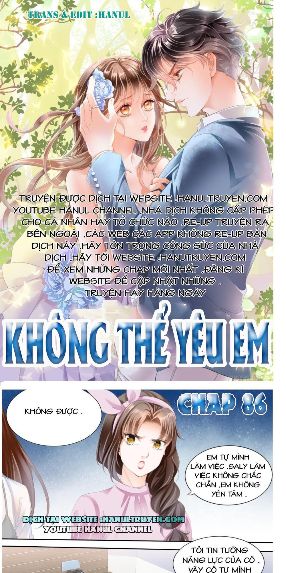 Không Thể Yêu Em Chapter 86 - 1