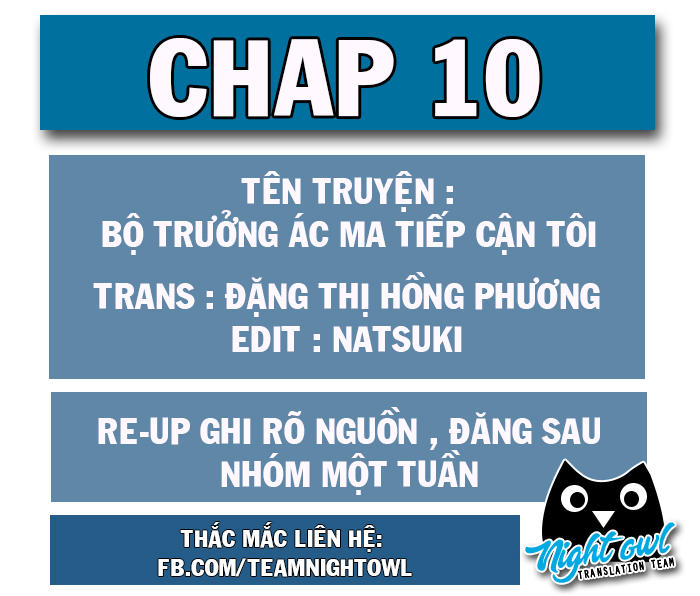 Bộ Trưởng Ác Ma Tiếp Cận Tôi Chapter 10 - 1