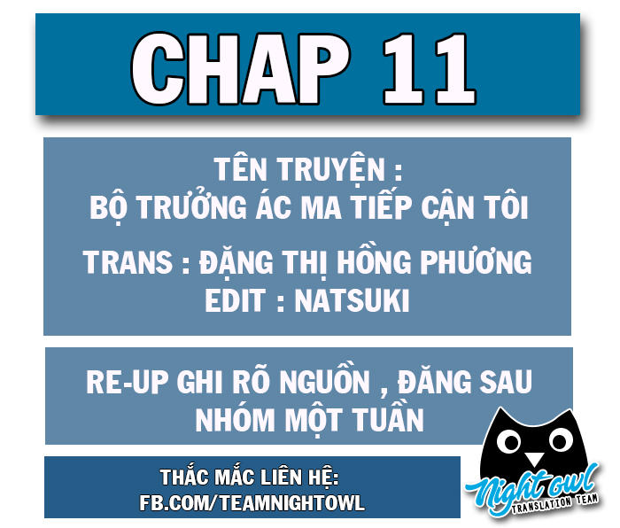 Bộ Trưởng Ác Ma Tiếp Cận Tôi Chapter 11 - 1