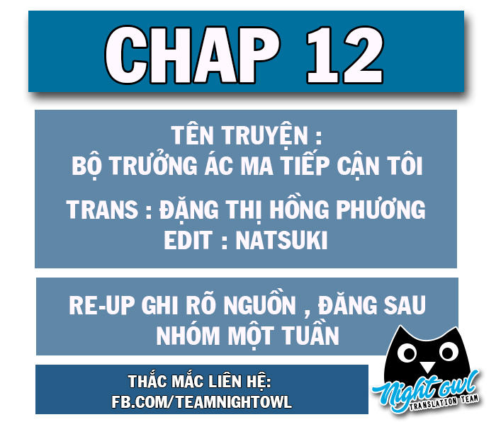 Bộ Trưởng Ác Ma Tiếp Cận Tôi Chapter 12 - 1