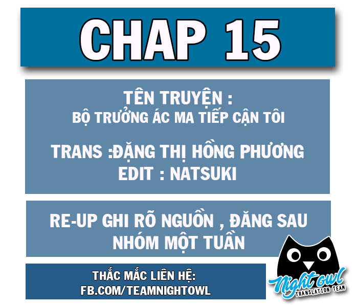 Bộ Trưởng Ác Ma Tiếp Cận Tôi Chapter 15 - 1