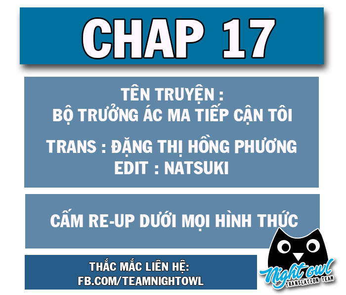 Bộ Trưởng Ác Ma Tiếp Cận Tôi Chapter 17 - 1