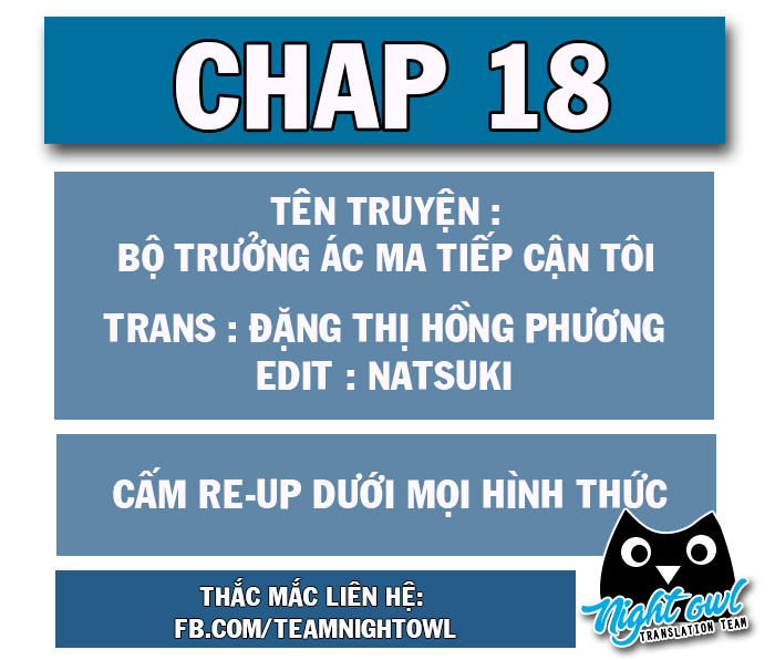 Bộ Trưởng Ác Ma Tiếp Cận Tôi Chapter 18 - 1