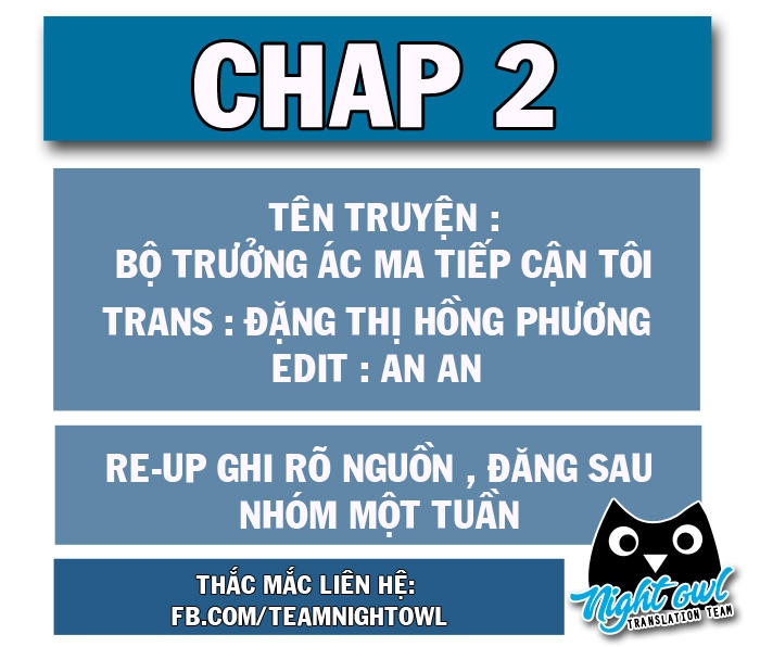 Bộ Trưởng Ác Ma Tiếp Cận Tôi Chapter 2 - 1