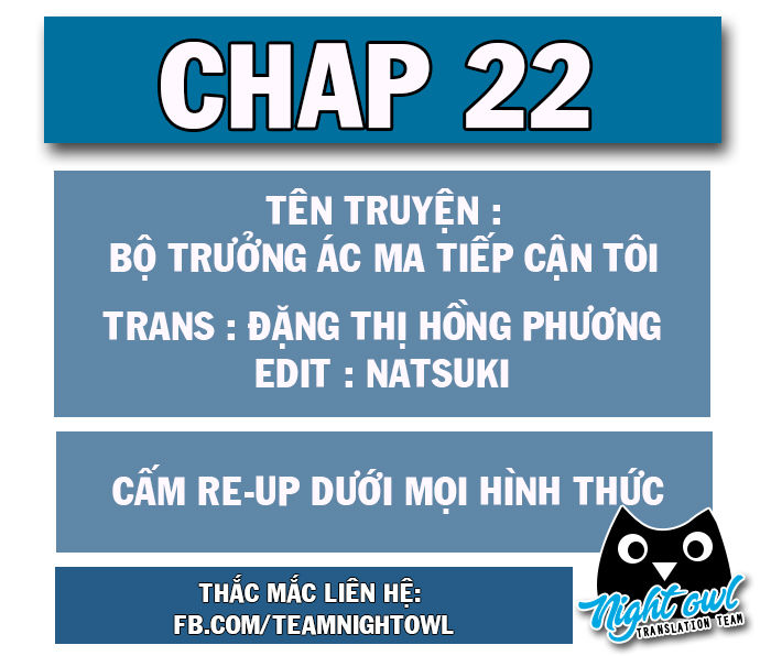 Bộ Trưởng Ác Ma Tiếp Cận Tôi Chapter 22 - 1