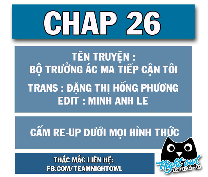 Bộ Trưởng Ác Ma Tiếp Cận Tôi Chapter 26 - 1