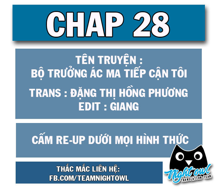 Bộ Trưởng Ác Ma Tiếp Cận Tôi Chapter 28 - 1