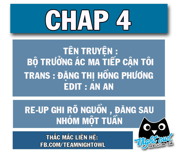 Bộ Trưởng Ác Ma Tiếp Cận Tôi Chapter 4 - 1