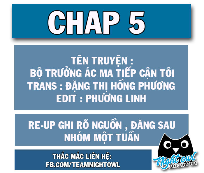 Bộ Trưởng Ác Ma Tiếp Cận Tôi Chapter 5 - 1