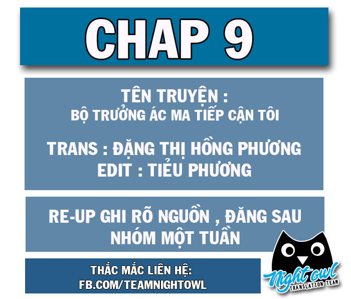 Bộ Trưởng Ác Ma Tiếp Cận Tôi Chapter 9 - 1