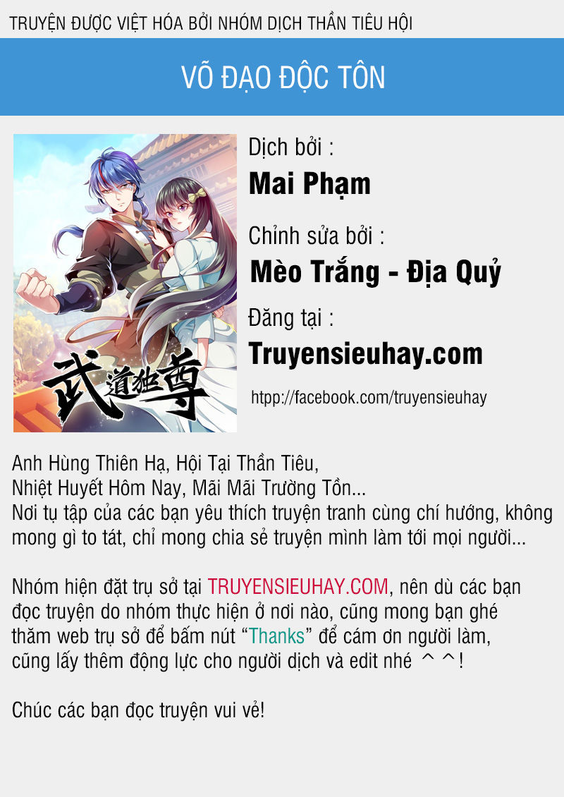 Võ Đạo Độc Tôn Chapter 44 - 1