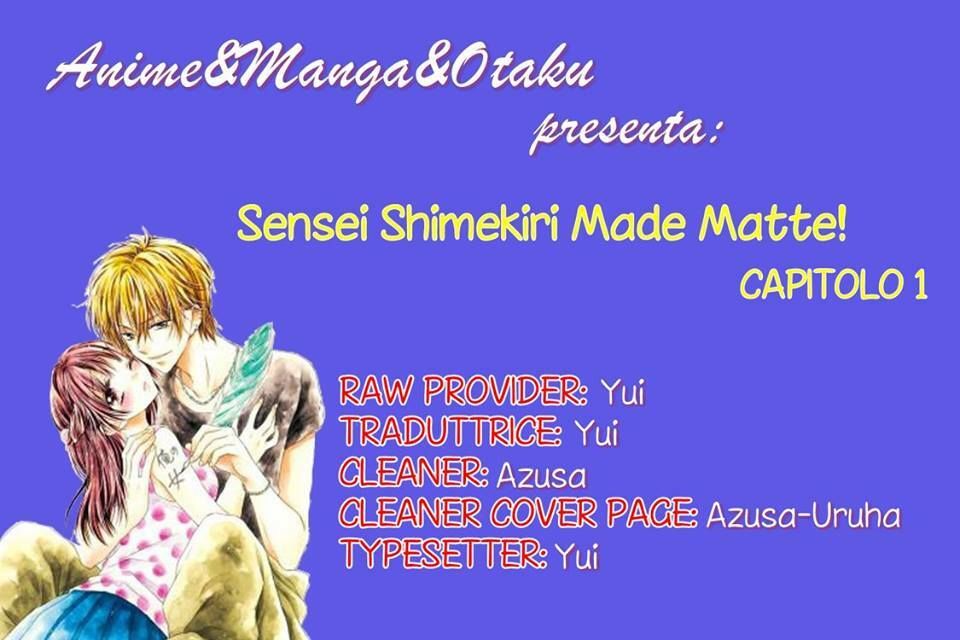 Sensei 〆Shimekiri Made Matte! Chapter 1 - 1