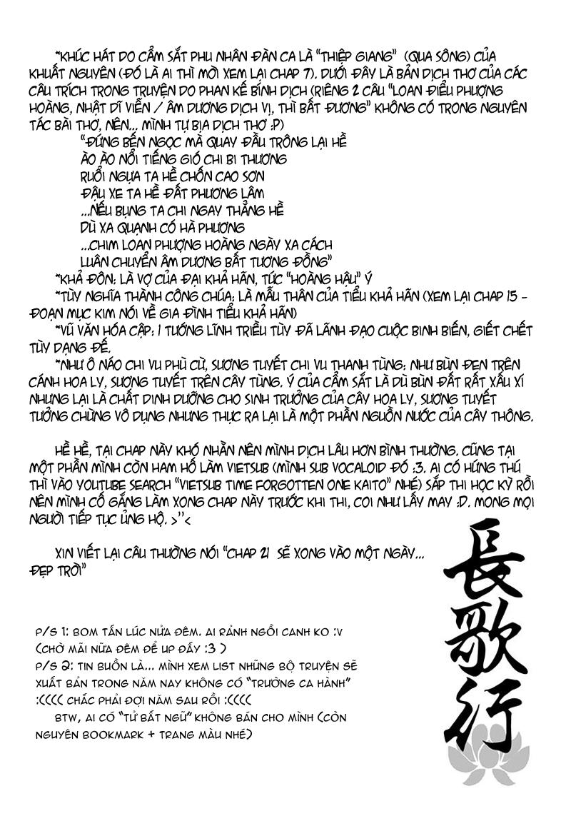 Trường Ca Hành Chapter 20 - 29