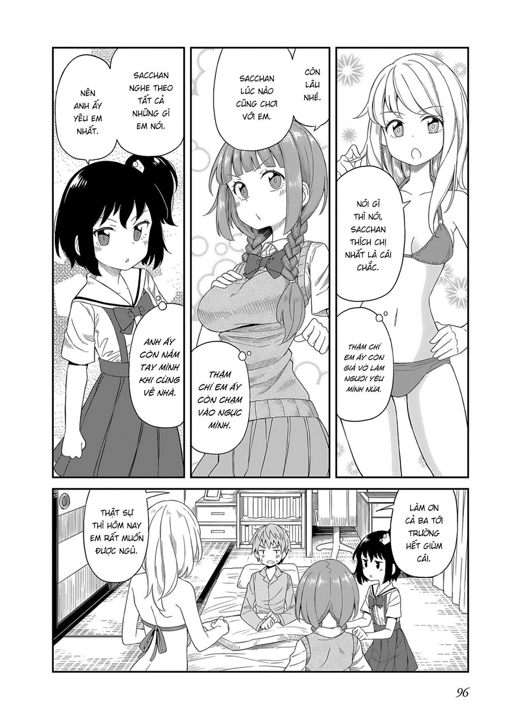 Hinomoto Sanshimai Wa Kamatte Hoshii Chapter 8 - 4