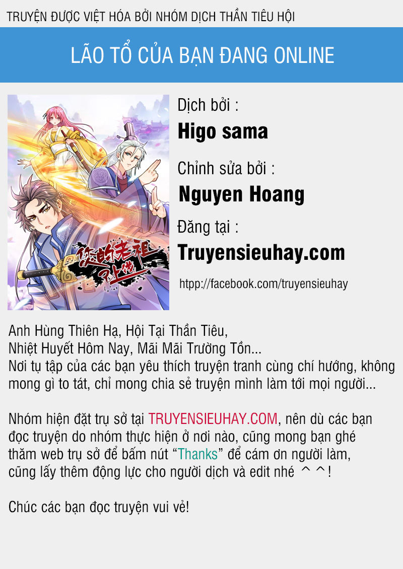 Lão Tổ Của Bạn Đang Online Chapter 6 - 1