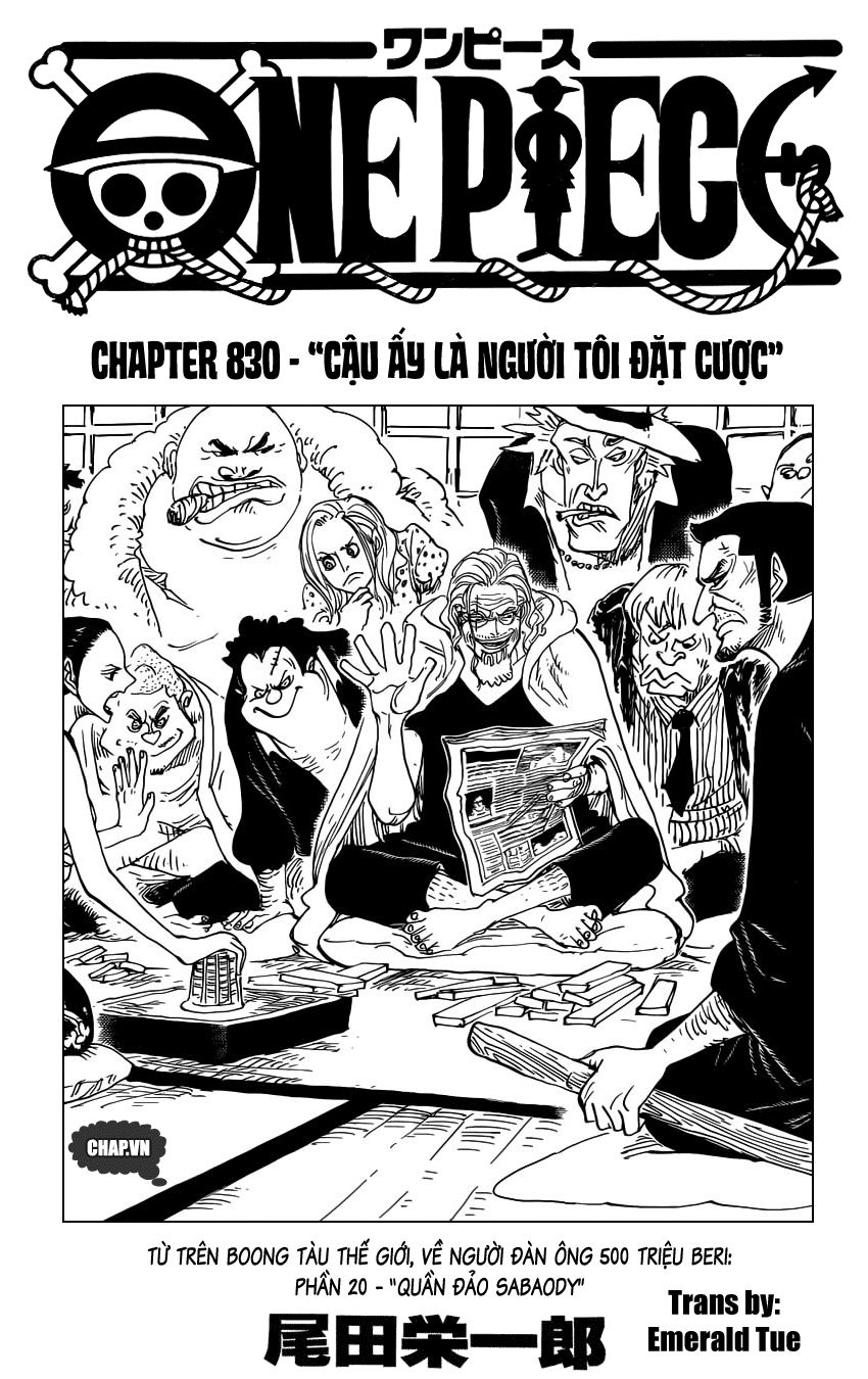 One Piece Chapter 830 - 1