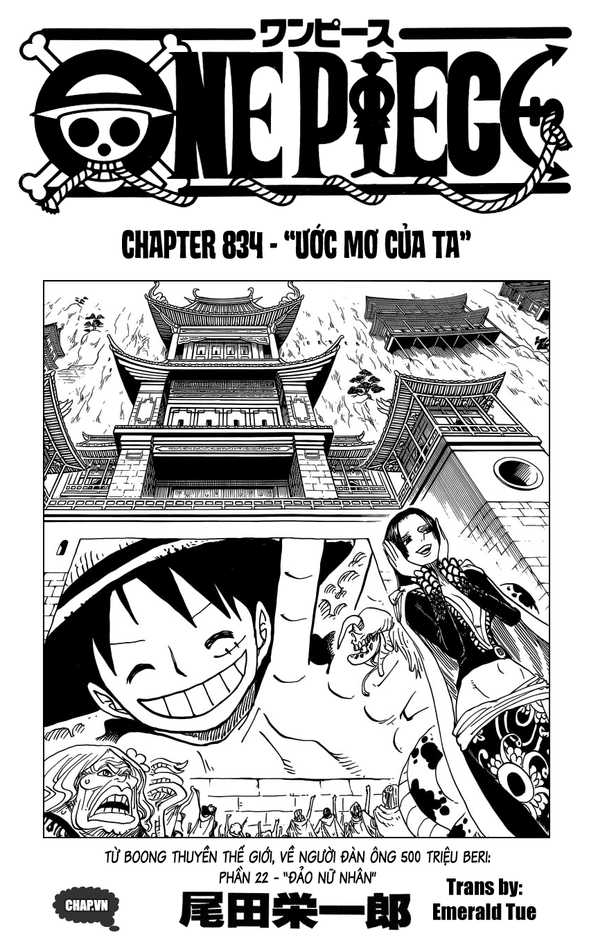 One Piece Chapter 834 - 1