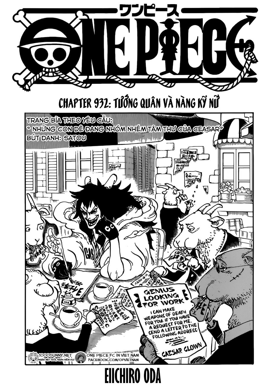 One Piece Chapter 932 - 1