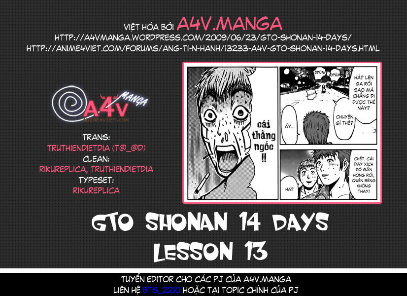 Gto: Shonan 14 Days Chapter 13 - 1