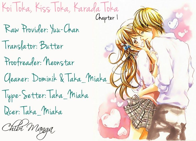 Koi Toka, Kiss Toka, Karada Toka Chapter 1 - 2