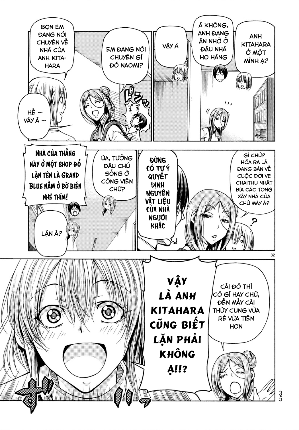 Grand Blue - Cô Gái Thích Lặn Chapter 34 - 36