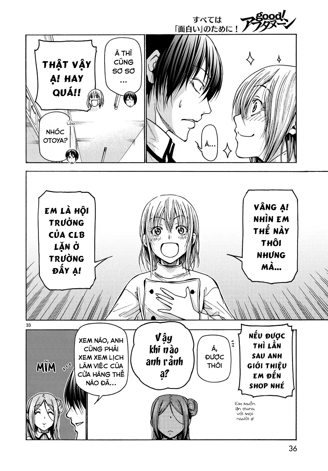 Grand Blue - Cô Gái Thích Lặn Chapter 34 - 37