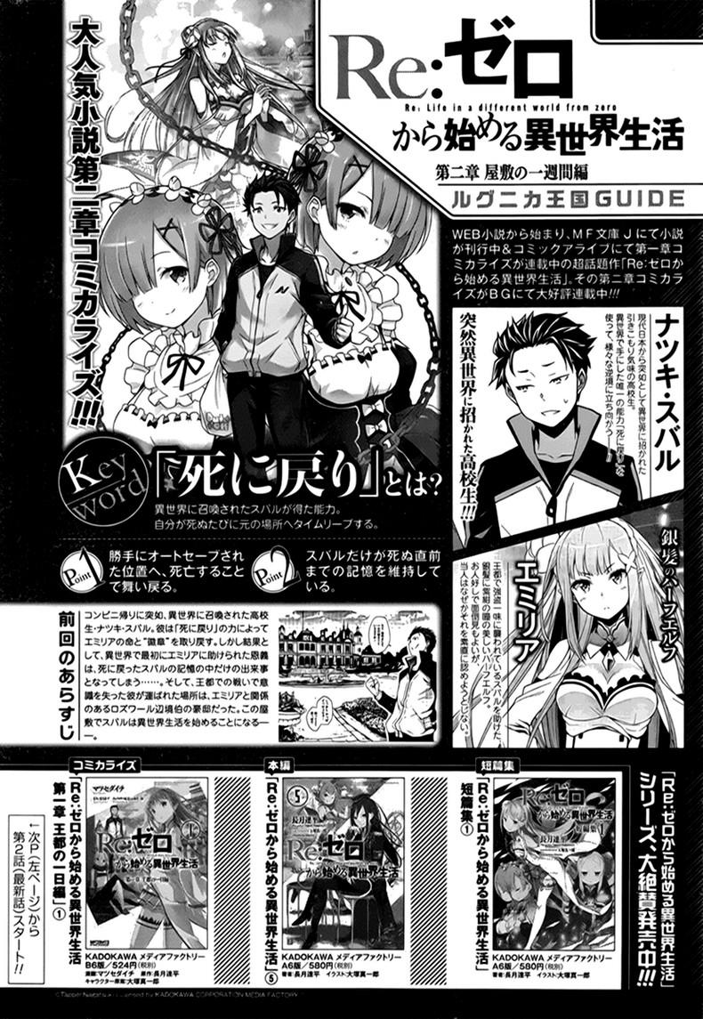 Re:zero Kara Hajimeru Isekai Seikatsu – Daisshou – Outo No Ichinichi Hen Chapter 14 - 1