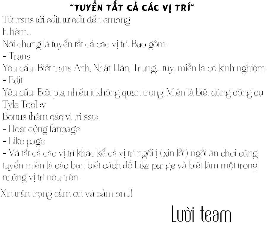 Máu Của Cậu Chỉ Thuộc Về Mình Tớ... Chapter 3 - 3