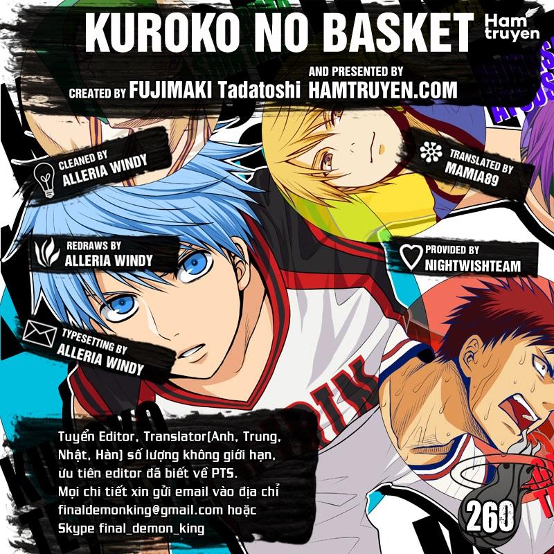 Kuroko No Basuke Chapter 260 - 1