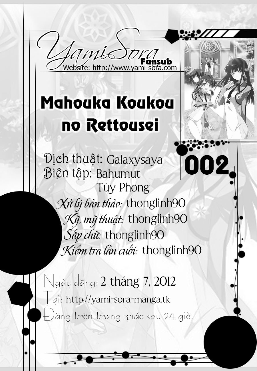 Mahouka Koukou No Rettousei Chapter 2 - 1