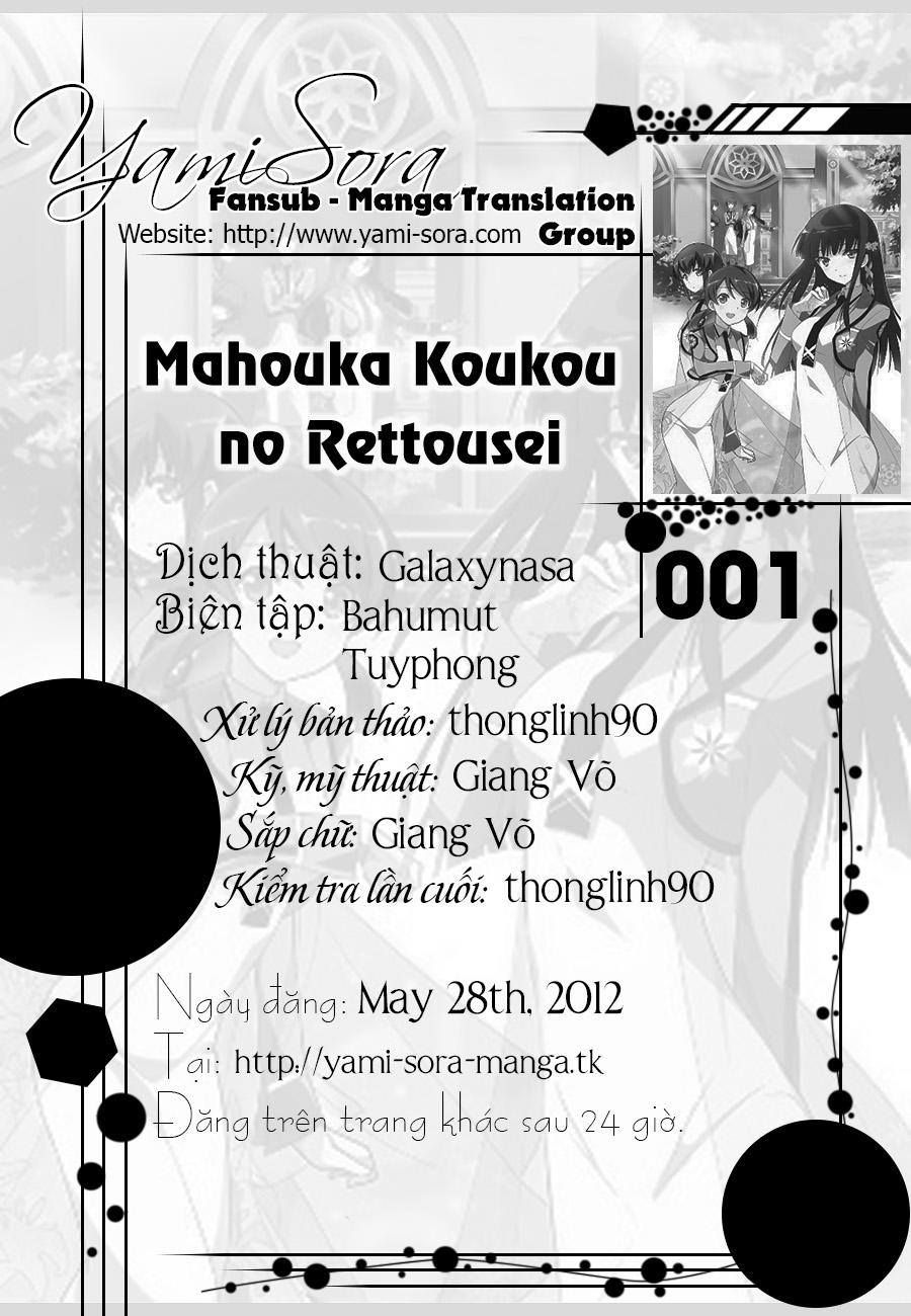 Mahouka Koukou No Rettousei - Nyuugaku Hen Chapter 1 - 1