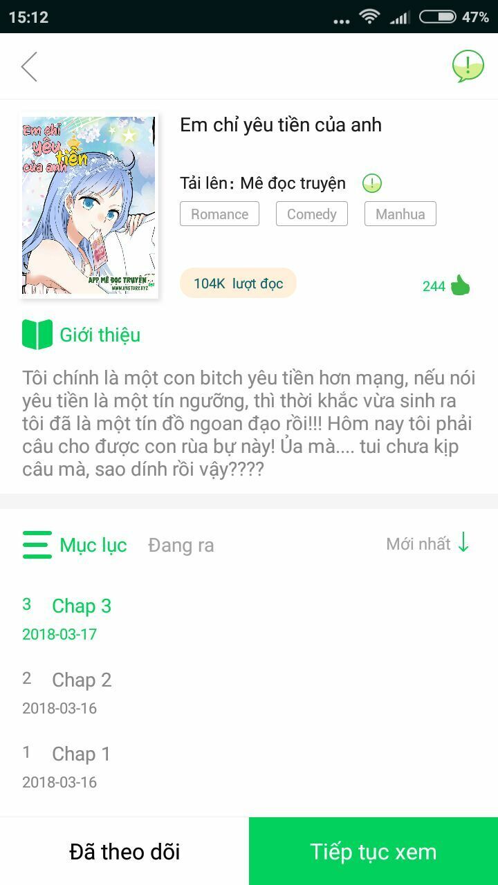 Em Chỉ Yêu Tiền Của Anh Chapter 1 - 36