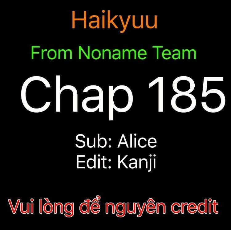 Haikyuu Chapter 185 - 1