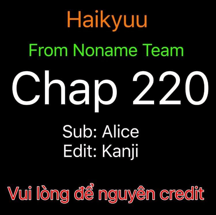 Haikyuu Chapter 220 - 1