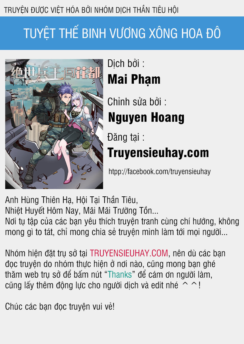 Tuyệt Thế Binh Vương Xông Hoa Đô Chapter 33 - 1