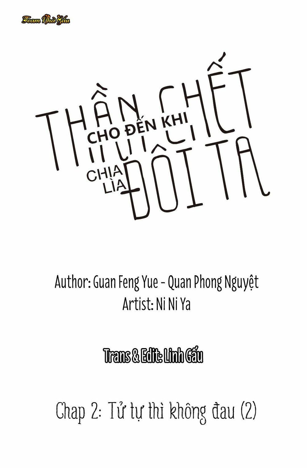 Cho Đến Khi Thần Chết Chia Lìa Đôi Ta Chapter 2 - 2