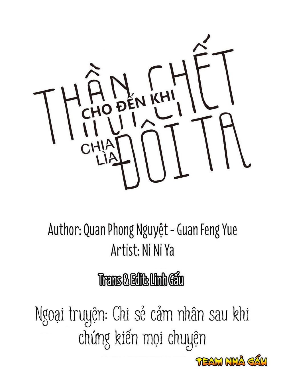 Cho Đến Khi Thần Chết Chia Lìa Đôi Ta Chapter 21.5 - 1