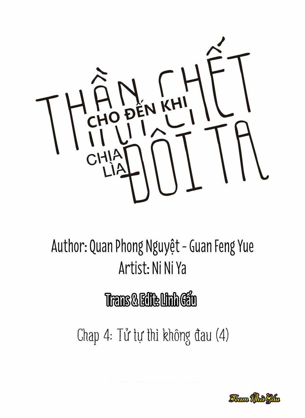 Cho Đến Khi Thần Chết Chia Lìa Đôi Ta Chapter 4 - 1