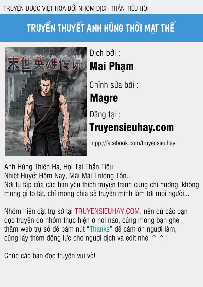 Truyền Thuyết Anh Hùng Thời Mạt Thế Chapter 2 - 1