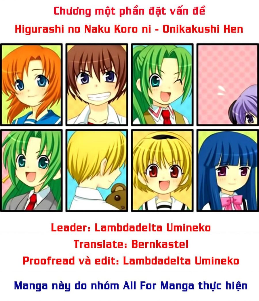 Higurashi No Naku Koro Ni - Onikakushi-Hen Chapter - Trang 2