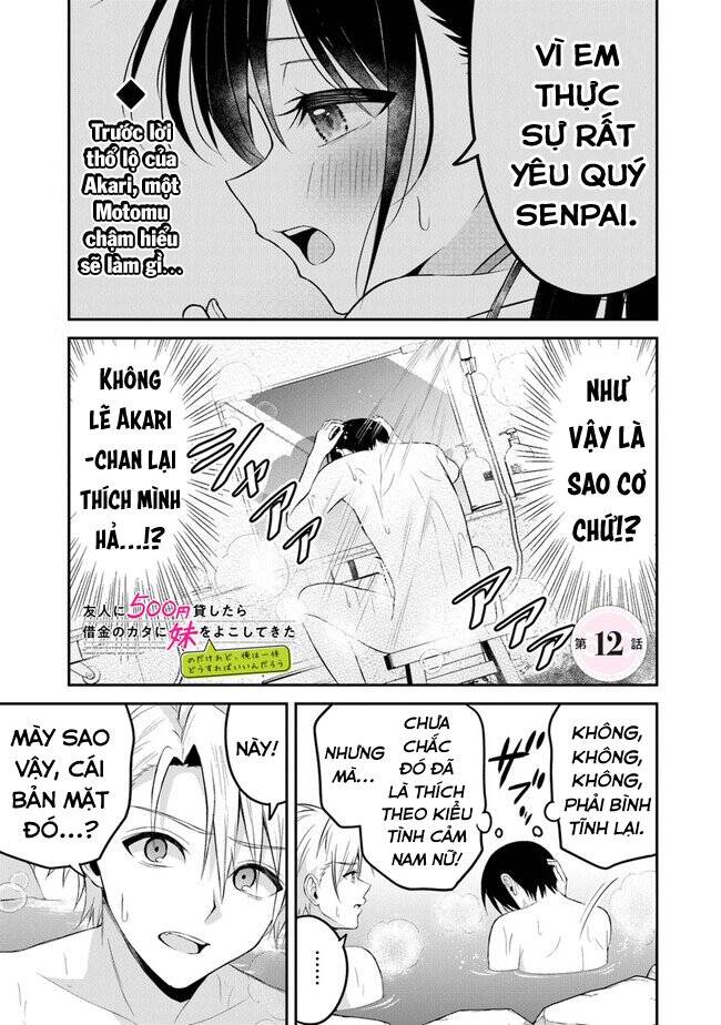 Yuujin Ni 500 Yen Kashitara Shakkin No Kata Ni Imouto Wo Yokoshitekita No Dakeredo, Ore Wa Ittai Dou Chapter 12 - 2