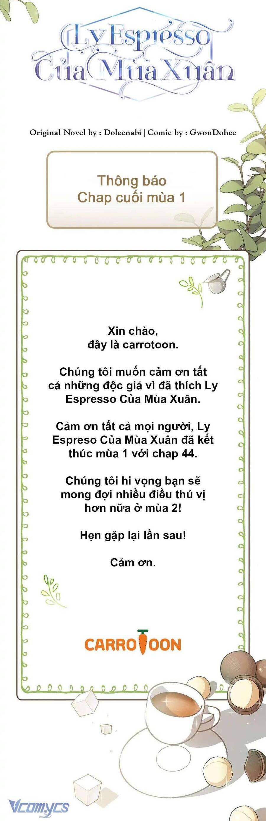 Ly Espresso Của Mùa Xuân Chapter 44 - 54