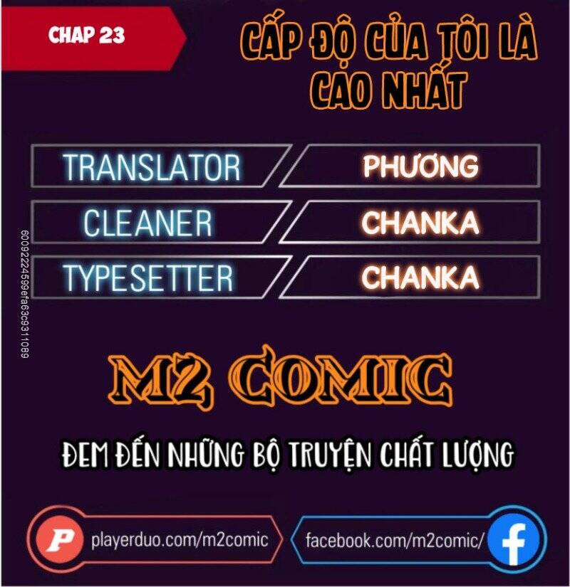 Cấp Độ Của Tôi Là Cao Nhất Chapter 23 - 2